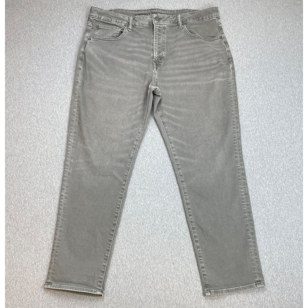 American Eagle Jeans Mens 38 x‎ 32 Gray Cotton Blend Stretch Athletic Fit